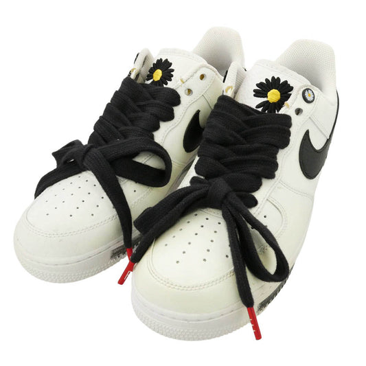 NIKE ナイキ DD3223-100 【フェイクバスターズ鑑定済】 PEACEMINUSONE Air Force 1 Low Para noise White Black G-DRAGON ピースマイナスワン エアフォース1 ロー パラノイズ ホワイト ブラック ジードラゴン ローカットスニーカー ホワイト系 27.5cm【美品】【中古】