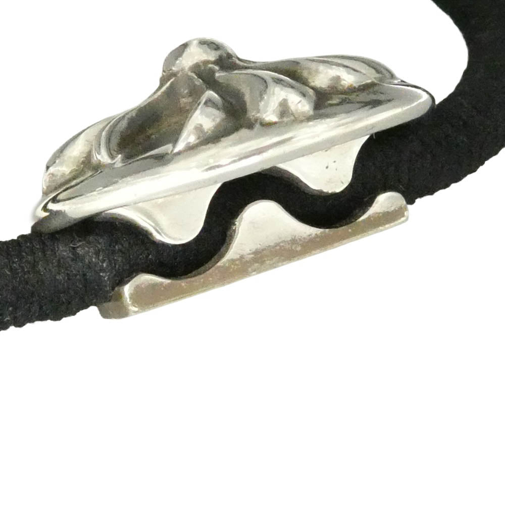 CHROME HEARTS クロムハーツ(原本無) HAIRBAND クロスボールボタン ヘアゴム コンチョ シルバー系【中古】