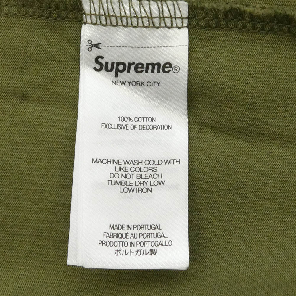 Supreme シュプリーム 25SS small box tee camo スモールボックスロゴ カモ 半袖 Tシャツ カーキ系 M【中古】