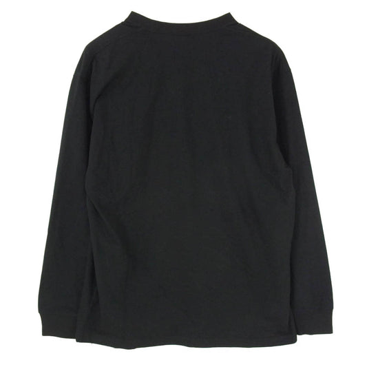 THE NORTH FACE ノースフェイス NT82334 L/S SQUARE LOGO Tee スクエアロゴ 長袖 カットソー ロングスリーブ Tシャツ ロンT ブラック系 XL【中古】