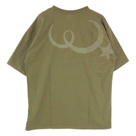 WTAPS ダブルタップス 21SS 211PCDT-ST10S MOON & STAR SS TEE ロゴ プリント 半袖 Tシャツ カーキ系 X05【新古品】【未使用】【中古】