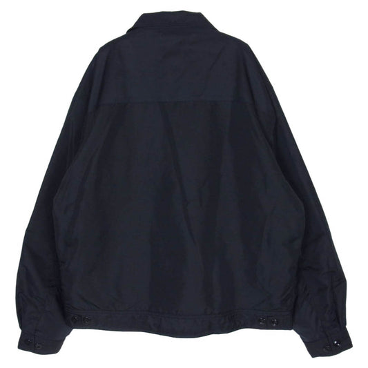 WACKO MARIA ワコマリア Lee リー 25SS LB0602 × Lee リー NYLON 91-B JACKET 裏地レオパード ジップアップ ジャケット ブルゾン ブラック系 L【中古】