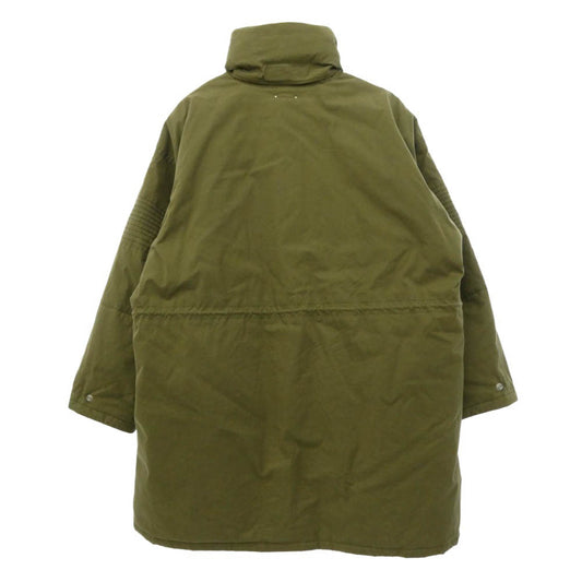 MINEDENIM マインデニム 2411-9003-42-022 Nylon Denim Long Padded CT キルティングライナー付属 中綿 パデッド ロング コート モスグリーン系 3【中古】