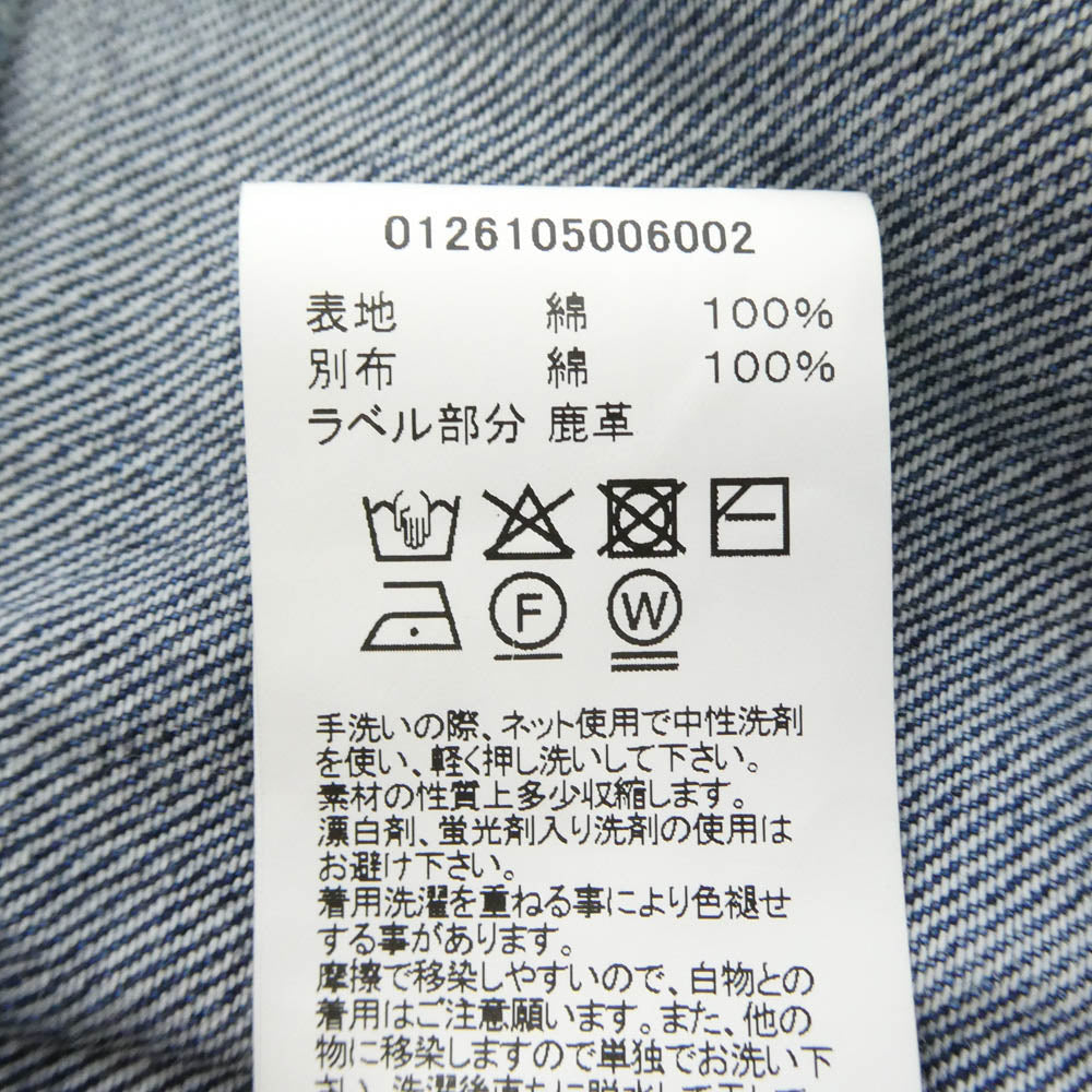VISVIM ビズビム 26SS 126105006002 SS 102XX JKT DMGD-1013 ダメージ加工 デニム ジャケット インディゴブルー系 2【新古品】【未使用】【中古】