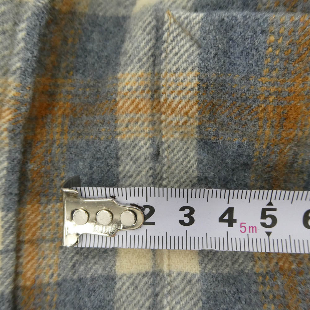PENDLETON ペンドルトン 70s USA製 チェック ウール 長袖 シャツ グレー系 M【中古】