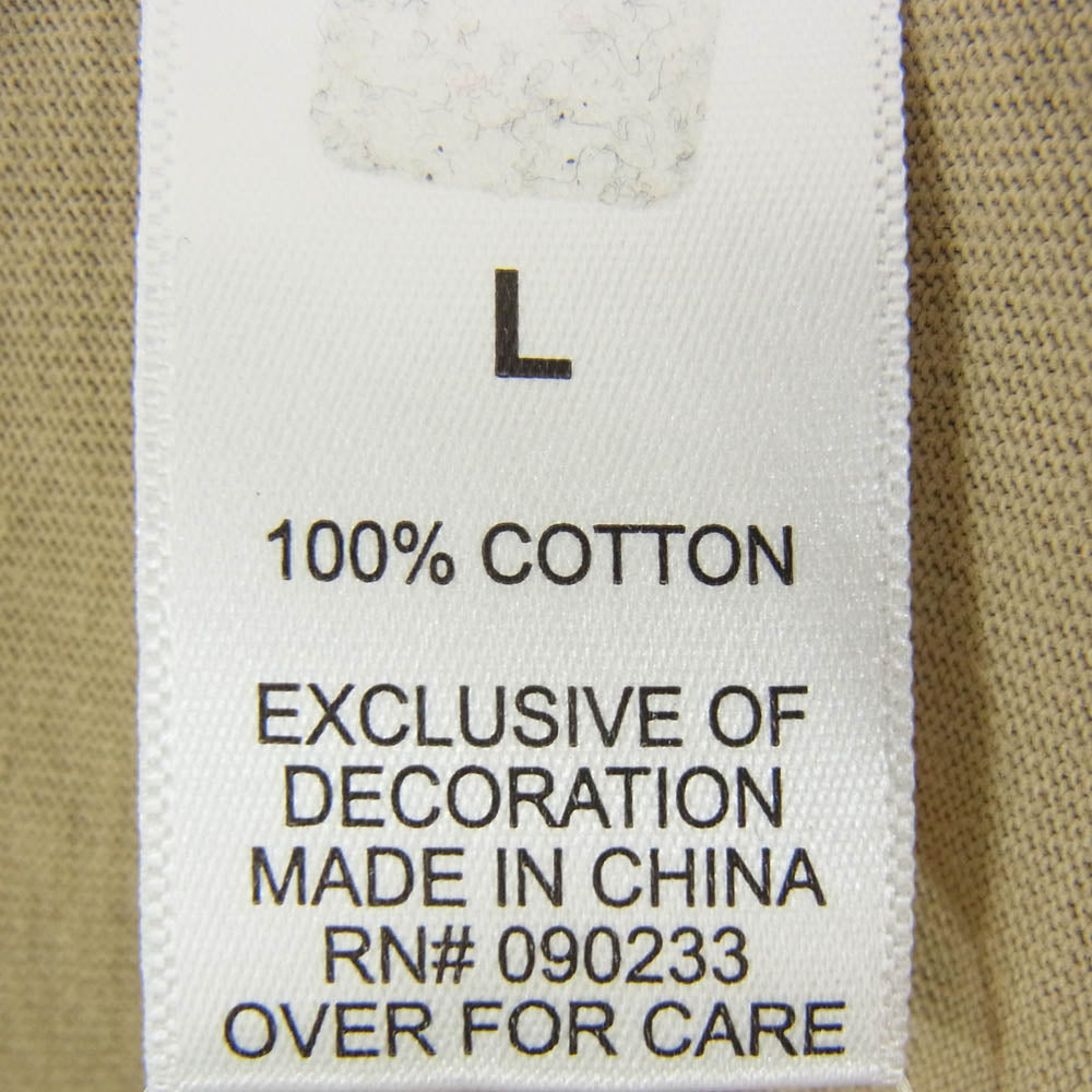 FEAR OF GOD フィアオブゴッド ESSENTIALS エッセンシャルズ リフレクターロゴ ロンT 長袖 Tシャツ カットソー ブラウン系 L【中古】