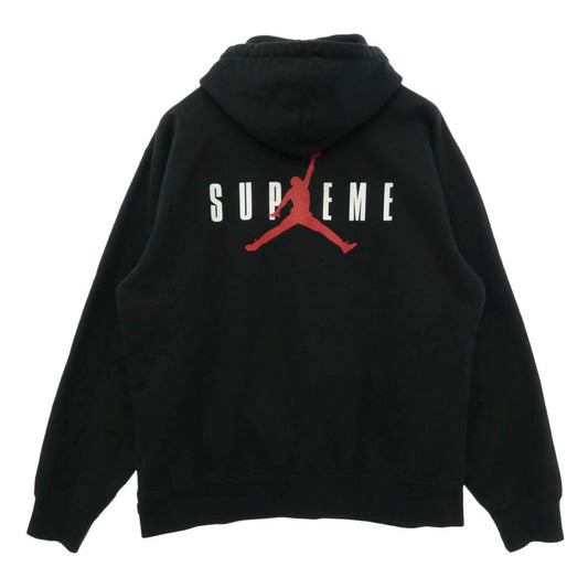 Supreme シュプリーム NIKE AIR JORDAN ナイキ ジョーダン 24AW HF0836-010 × NIKE Jordan ナイキ ジョーダン Hooded Sweatshirt フーデッド スウェットシャツ パーカー ブラック系 L【中古】