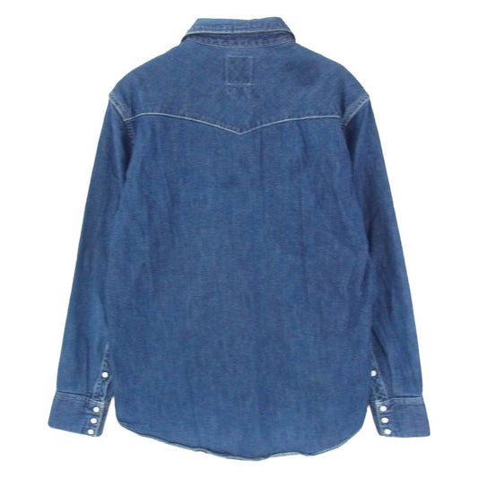 VISVIM ビズビム VS0001637 SOCIAL SCULPTURE SHIRT ソーシャル スカルプチャー デニム ウエスタン 長袖 シャツ インディゴブルー系 M【中古】