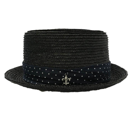 GDC ジーディーシー CA4LA カシラ x CA4LA カシラ Wheat Braid Hat ストローハット 麦わら帽子 ブラック系 ネイビー系 F【極上美品】【中古】