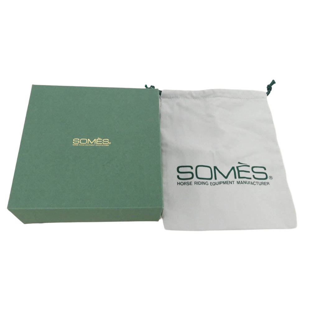 SOMES SADDLE ソメスサドル バロン ブライドルレザー ベルト ブラック系 ブラック系 36/91【中古】