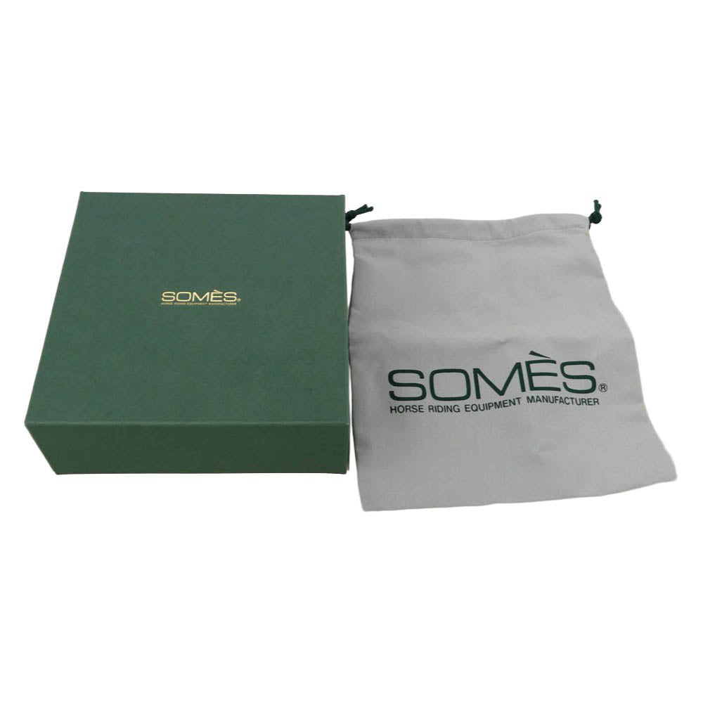 SOMES SADDLE ソメスサドル バロン ブライドルレザー ベルト 黒系 ブラック系 34/86【中古】