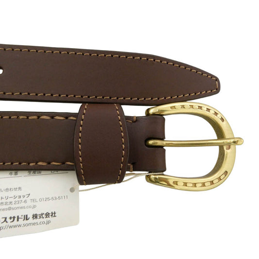 SOMES SADDLE ソメスサドル ホースマン レザー 馬蹄ベルト ブラウン系 36/91【極上美品】【中古】