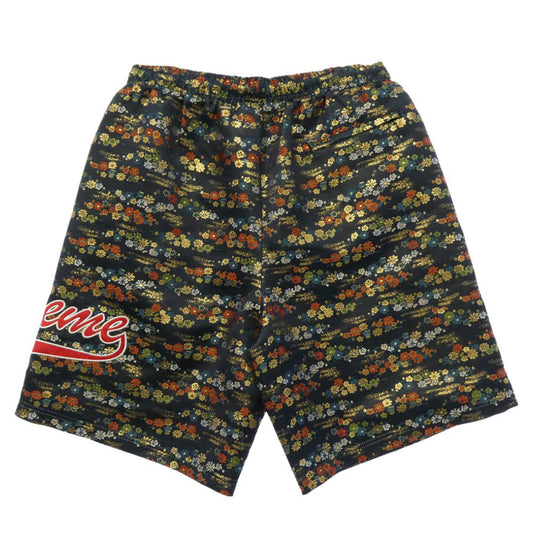 Supreme シュプリーム 26SS FLORAL JACQUARD SHORT フローラル ジャガード ショーツ 花柄 ロゴ刺繍 ハーフパンツ ネイビー系 XL【中古】