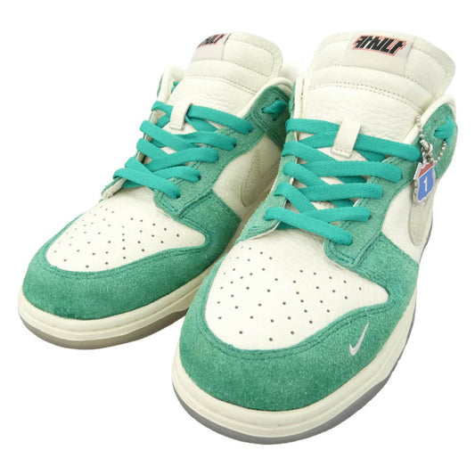 NIKE ナイキ CZ6501-101 × Kasina カシナ【フェイクバスターズ鑑定済】 Dunk Low ダンク ロー スニーカー ホワイト系 グリーン系 27.5cm【中古】