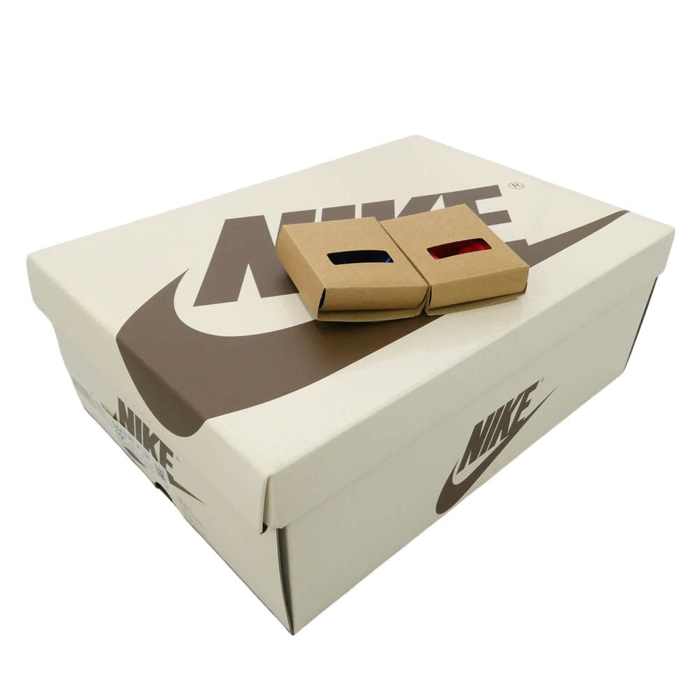 NIKE ナイキ DZ4137-700 × Travis Scott トラヴィススコット 【フェイクバスターズ鑑定済】 Women's Air Jordan 1 Retro Low OG Canary AJ1 ウィメンズ エアジョーダン ロー スニーカー イエロー系 ブルー系 27.5cm【新古品】【未使用】【中古】