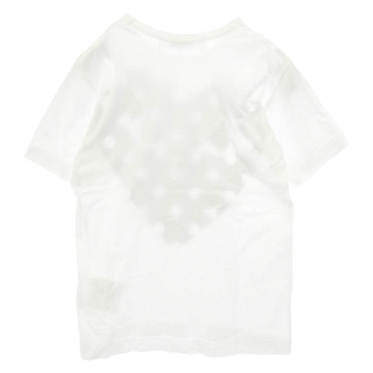 PLAY COMME des GARCONS プレイコムデギャルソン AX-T234T Polka Dot T-Shirt ポルカドット ハート プリント Tシャツ 半袖 ホワイト系 S【美品】【中古】