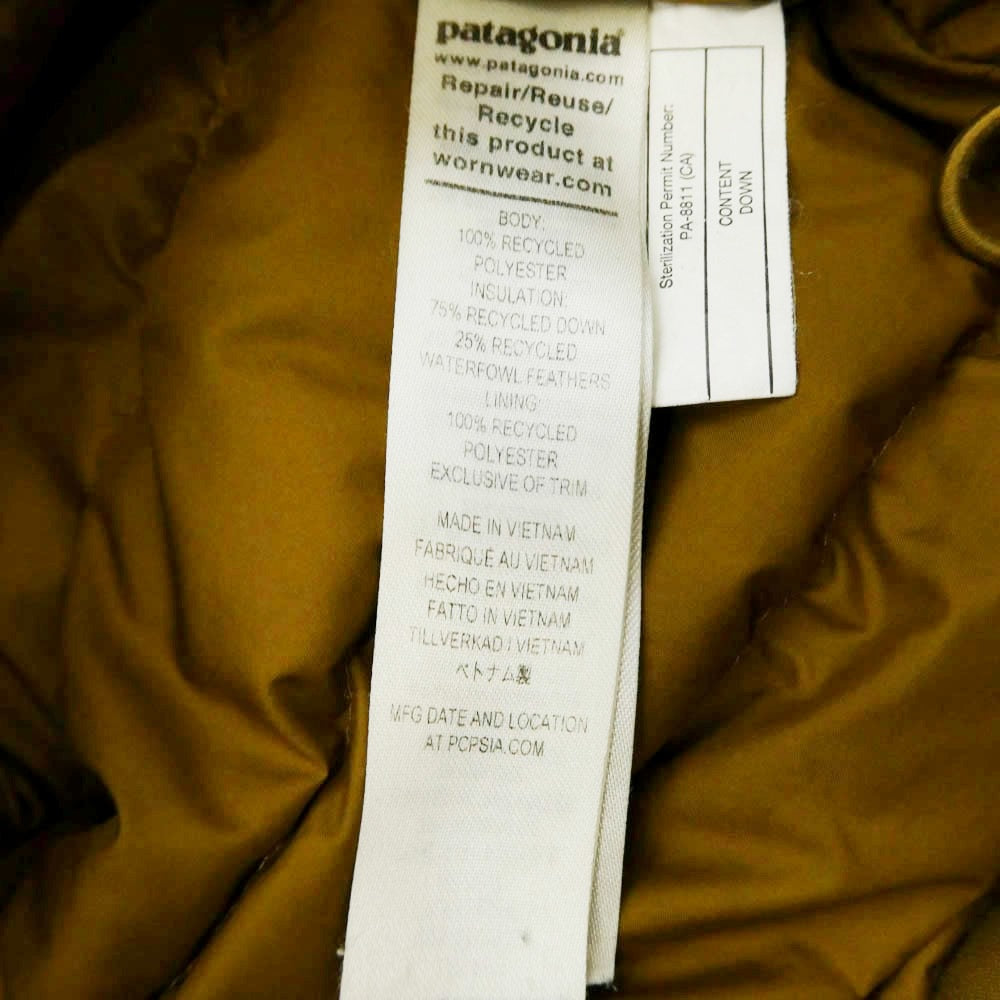 patagonia パタゴニア 27900FA21 Topley Jacket トップリー ダウン ジャケット カーキ系 XS【中古】