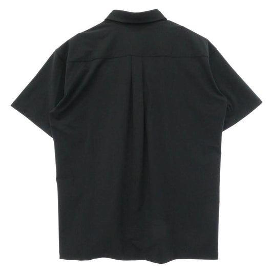 1piu1uguale3 ウノピュウノウグァーレトレ MRS183 NYU112 S/S BIG SHIRTS オーバーサイズ 半袖 シャツ ブラック系 Ⅳ【中古】