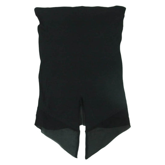 ANN DEMEULEMEESTER アンドゥムルメステール レーヨン フィッシュテールデザイン ドローコード オーバー スカート ブラック系 38【中古】