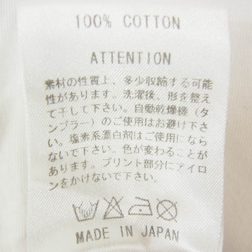 RUDE GALLERY ルードギャラリー FUCK PEACE ピースプリント 半袖 Tシャツ カットソー ショートスリーブ ホワイト系 2【中古】