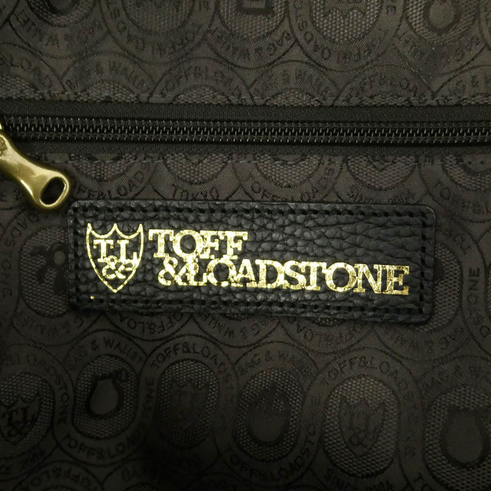 トフアンドロードストーン レザー切替 キャンバス バックパック リュックサック ブラック系【中古】