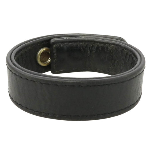 CHROME HEARTS クロムハーツ(原本無) 3BTN 2SNP STAR 3ボタン 2スナップ スター レザー ブレスレット ブラック系【中古】