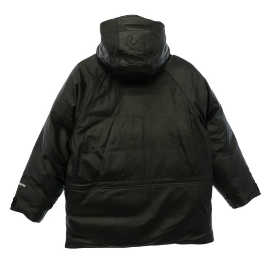 Supreme シュプリーム 23SS GORE-TEX Leather 700-Fill Down Parka Black ゴアテックス レザー 700フィル ダウンパーカ ダウンジャケット ブラック系 M【極上美品】【中古】