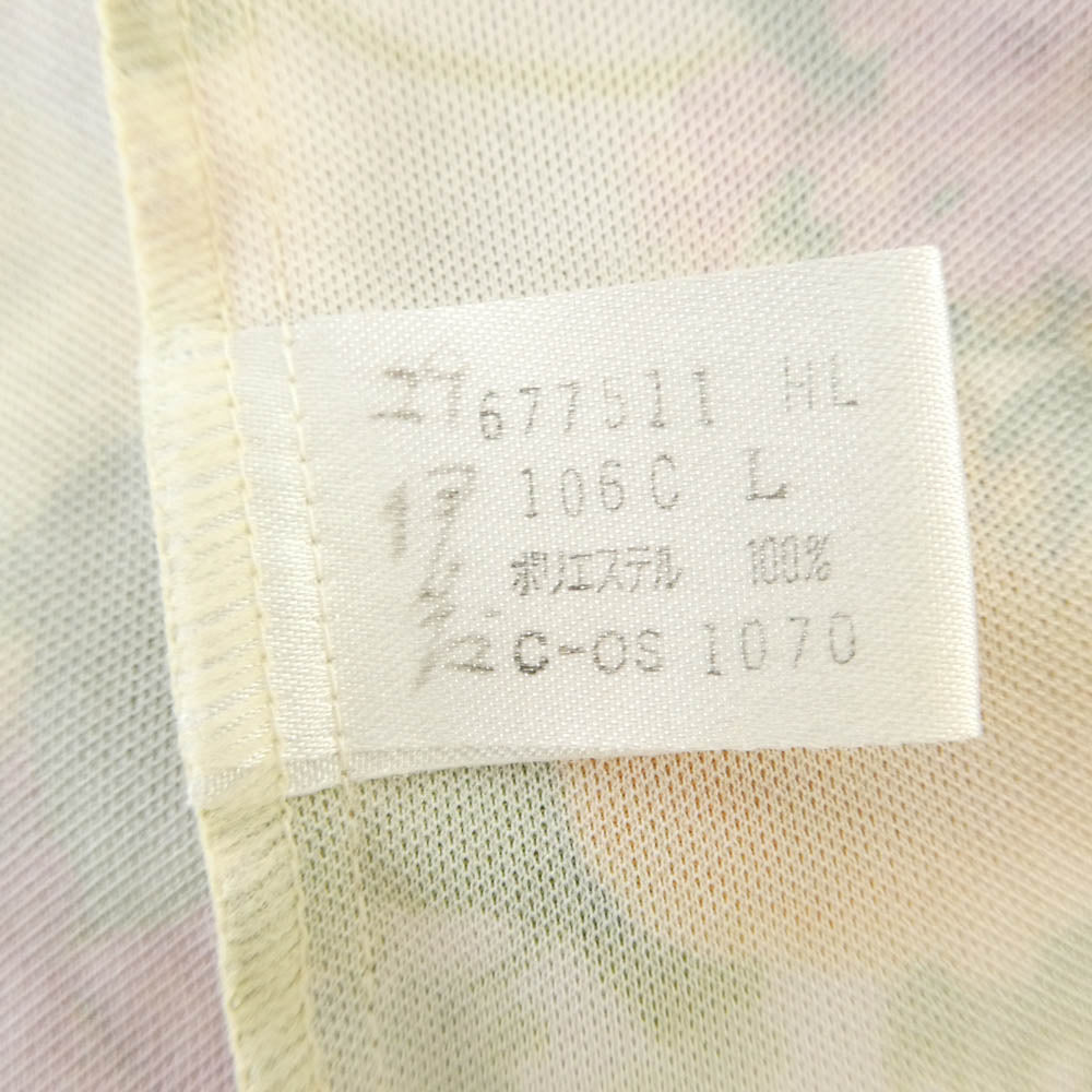 Paul Smith ポール・スミス フラワー総柄 ポケット付き 長袖 ドレスシャツ オレンジ系 マルチカラー系 L【中古】