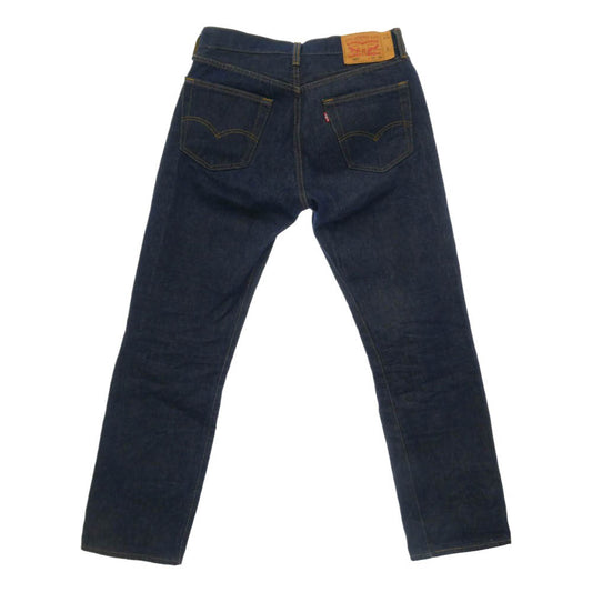 Levi's リーバイス 501 ボタンフライ ストレート デニム パンツ インディゴブルー系 W33【中古】