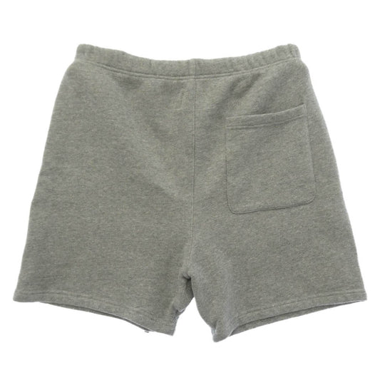 FEAR OF GOD フィアオブゴッド 5568-343-0060 ESSENTIALS SHORT PANTS エッセンシャルズ ラバーロゴ スウェット ハーフパンツ ショーツ グレー グレー系 M【中古】