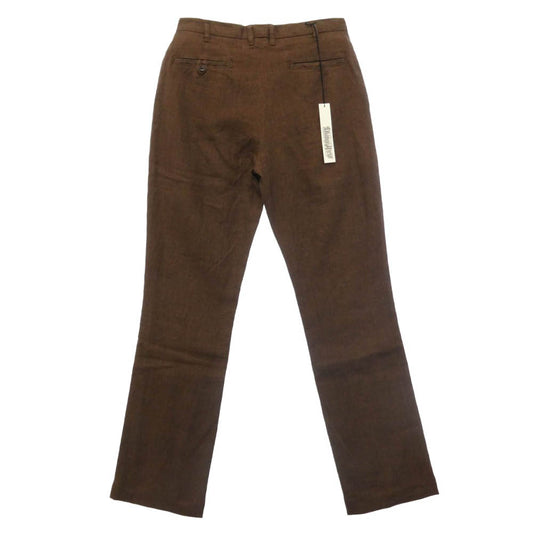 DJANGOATOUR ジャンゴアトゥール DP-27 LINEN PANTS 2タック リネン パンツ トラウザーズ ブラウン系 M【極上美品】【中古】