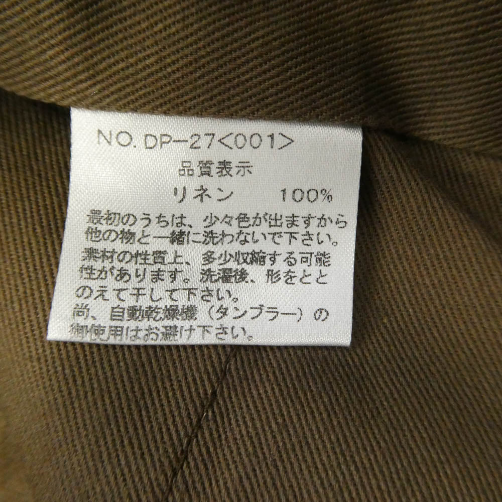 DJANGOATOUR ジャンゴアトゥール DP-27 LINEN PANTS 2タック リネン パンツ トラウザーズ ブラウン系 M【極上美品】【中古】