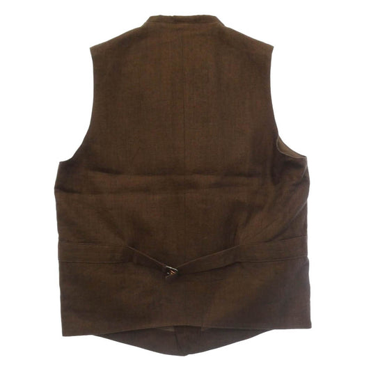 DJANGOATOUR ジャンゴアトゥール DV-12 LINEN VEST リネン ベスト ブラウン系 M【極上美品】【中古】