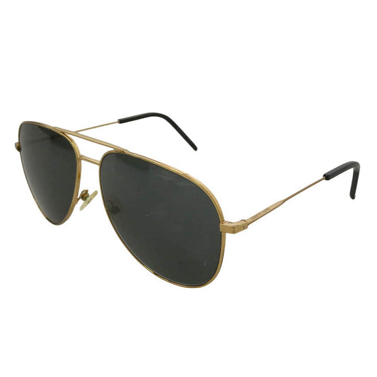 SAINT LAURENT サンローラン 000F9 CLASSIC11 クラシック ティアドロップ サングラス アイウェア メガネ 眼鏡 ゴールド系 ブラック系【中古】