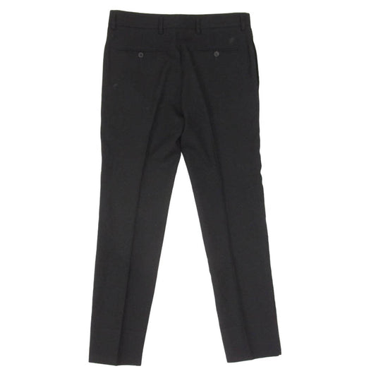 SAINT LAURENT サンローラン 18AW 509486 Y404W SINGLE BREASTED CLASSIC SUIT IN WOOL SERGE PANTS シングルブレスト クラシックスーツ ウールサージ パンツ ブラック系 44【極上美品】【中古】