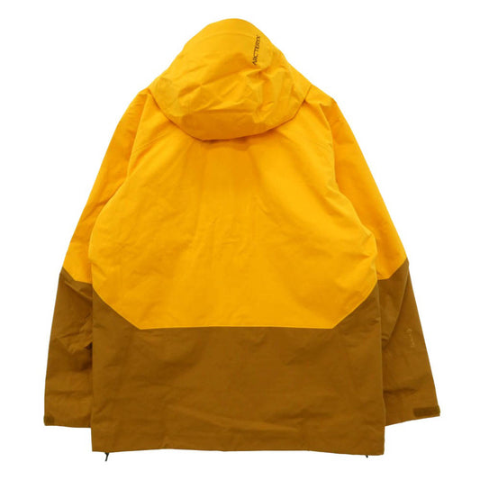 ARC'TERYX アークテリクス 23SS X000007149 Rush Jacket Men's GORE-TEX YUKON EDZIZA ラッシュ ジャケット メンズ ゴアテックス マウンテン パーカー フード シェル ジャケット イエロー系 XL【新古品】【未使用】【中古】