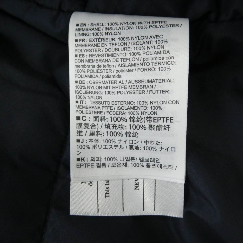 ARC'TERYX アークテリクス 22SS X000006640 Ralle Parka Men's GORE-TEX レイル パーカー メンズ ゴアテックス 中綿ジャケット ネイビー系 M【新古品】【未使用】【中古】
