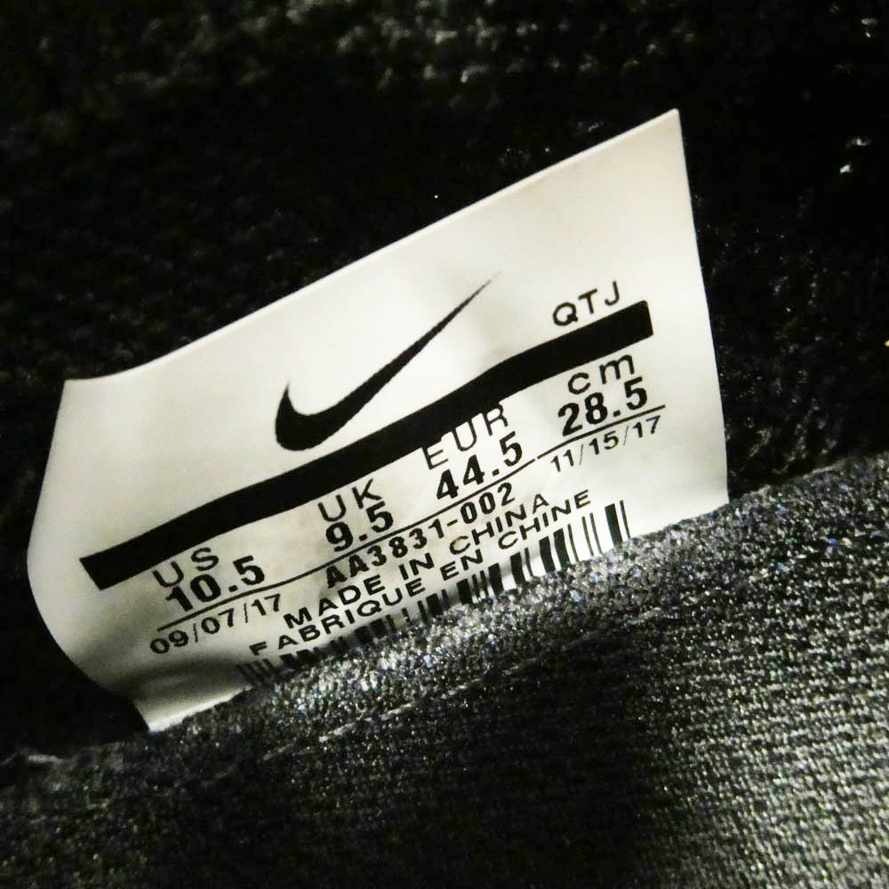 NIKE ナイキ OFF-WHITE オフホワイト AA3831-002 × Off-White オフホワイト Air Vapormax Black Total Orange Clear エアヴェイパーマックス ローカット スニーカー ブラック系 28.5cm【中古】