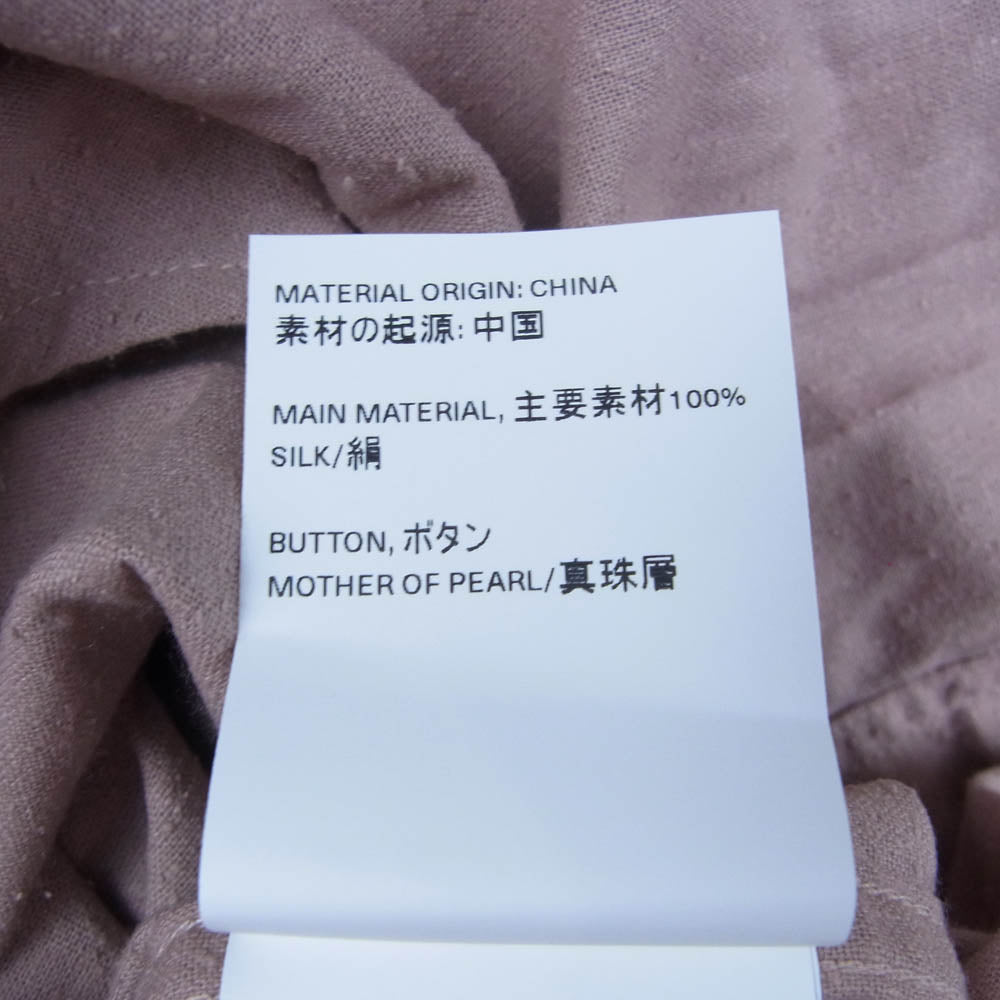 アワーレガシー M2232CLU Classic Shirt Lust Silk Noil シルクノイル 長袖 クラシックシャツ ピンク系 46【美品】【中古】