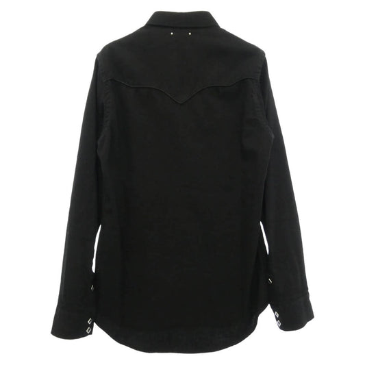 MINEDENIM マインデニム 2502-5001-99-022 B.Denim Piping Trim Western SH ブラックデニム パイピング トリム ウエスタン 長袖 シャツ ブラック系 2【中古】