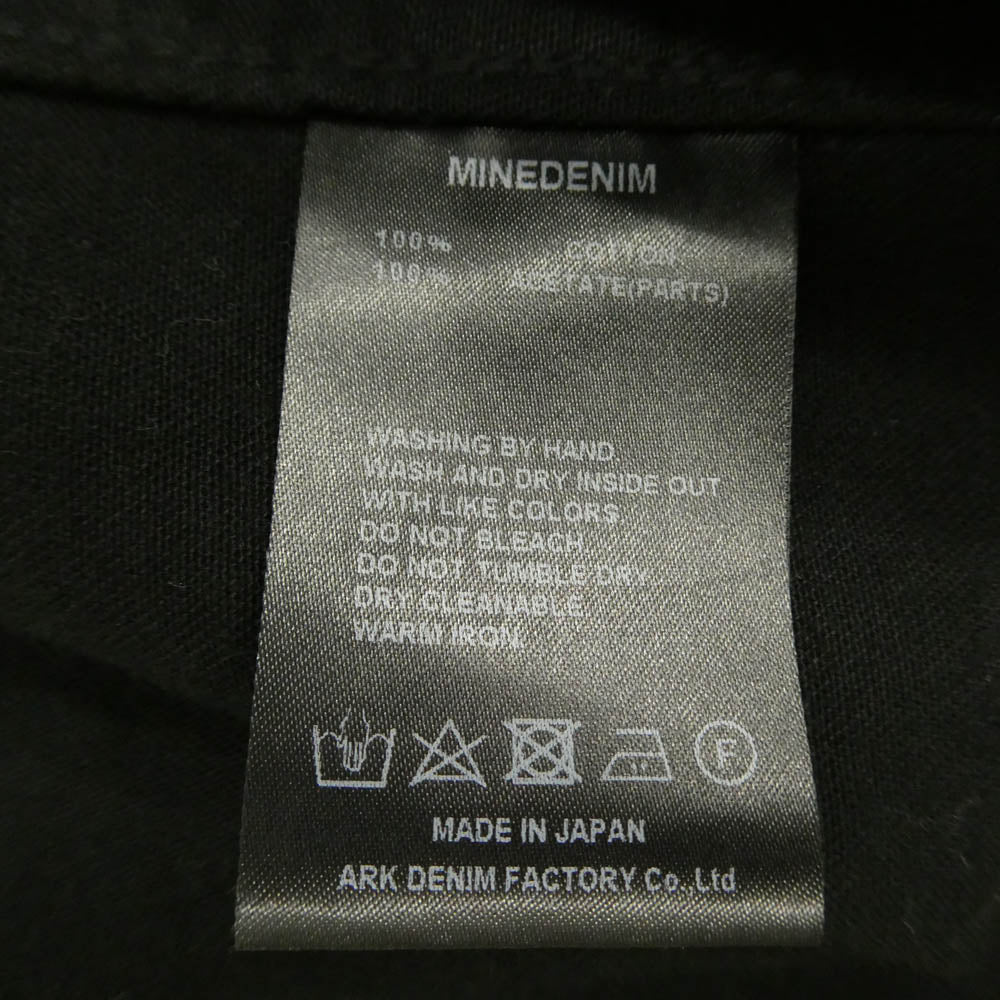 MINEDENIM マインデニム 2502-5001-99-022 B.Denim Piping Trim Western SH ブラックデニム パイピング トリム ウエスタン 長袖 シャツ ブラック系 2【中古】