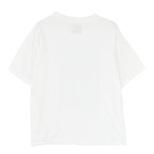 MINEDENIM マインデニム Stie-lo × Irina.L The front T-SH イリーナ・ラザレアヌ グラフィック プリント コットンシングルジャージー 半袖 Tシャツ ホワイト系 M【中古】