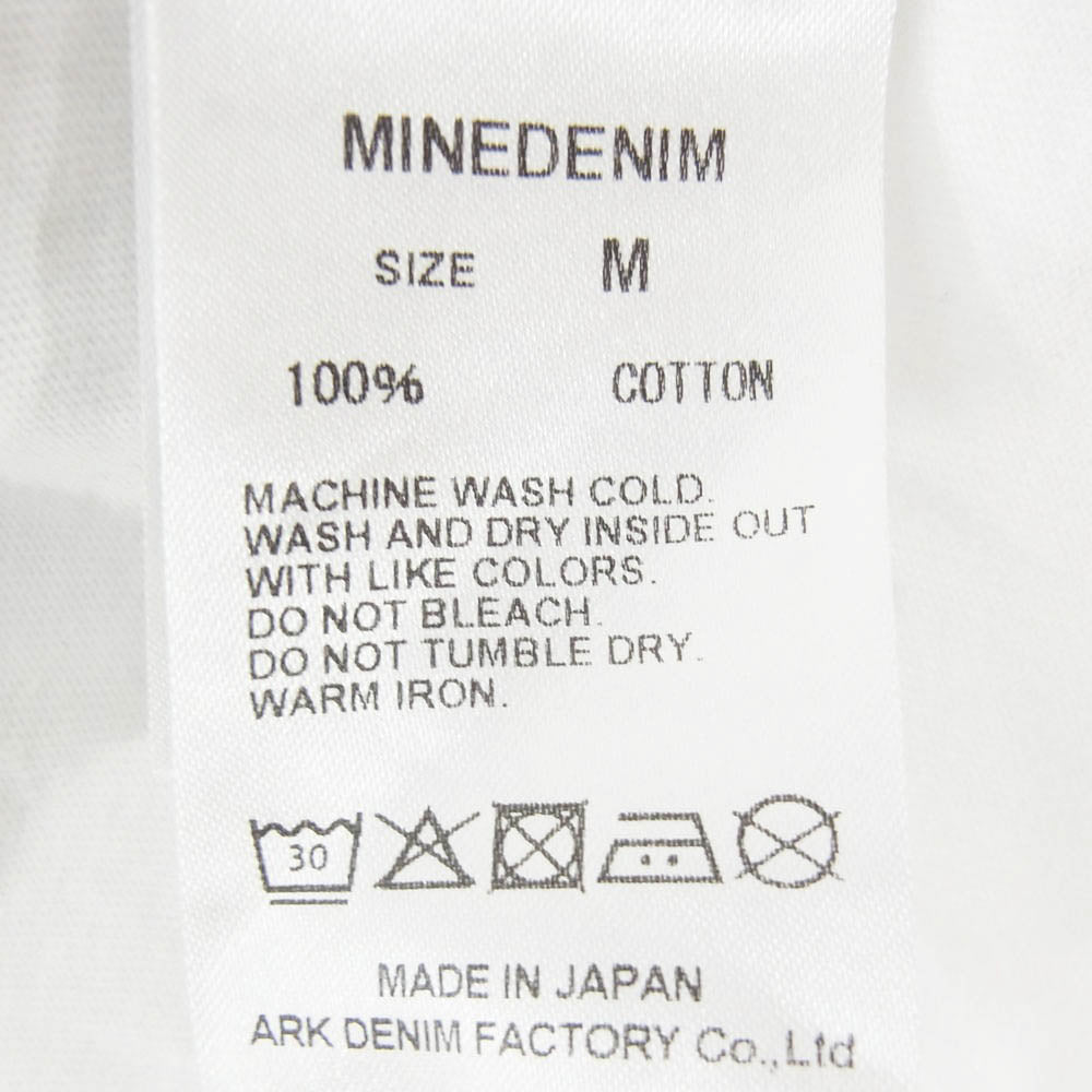 MINEDENIM マインデニム Stie-lo × Irina.L The front T-SH イリーナ・ラザレアヌ グラフィック プリント コットンシングルジャージー 半袖 Tシャツ ホワイト系 M【中古】