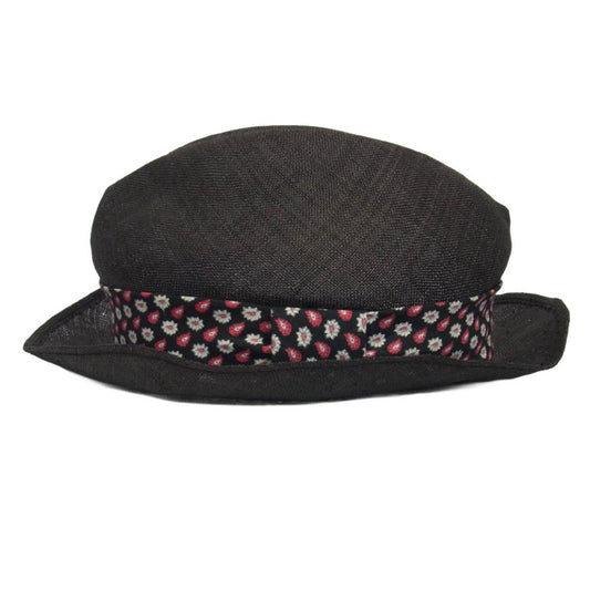 JUNYA WATANABE COMME des GARCONS MAN ジュンヤワタナベコムデギャルソンマン WA-K610 天然草 中折れ ストローハット 帽子 ブラック系【中古】