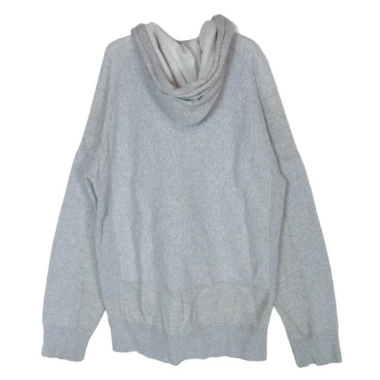 COMME des GARCONS コムデギャルソン Champion チャンピオン WL-T902 eye アイ AD2013 チェック切替 後付けフーディー ジップ パーカー グレー系 L【中古】