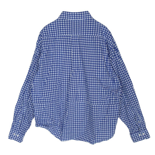 JUNYA WATANABE COMME des GARCONS MAN ジュンヤワタナベコムデギャルソンマン Brooks Brothers ブルックスブラザーズ WC-B404 × Brooks Brothers ブルックスブラザーズ AD2008 ギンガムチェック 長袖 シャツ ブルー系 L【中古】