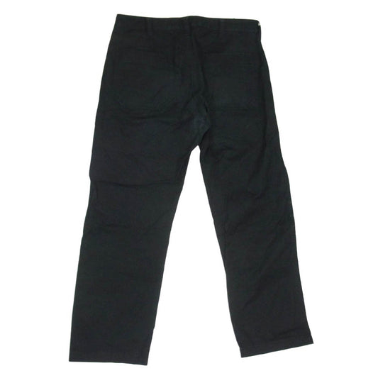 COMME des GARCONS HOMME コムデギャルソンオム HP-07012M AD1999 田中オム 製品洗い コットン チノ トラウザー パンツ ブラック系 M【中古】