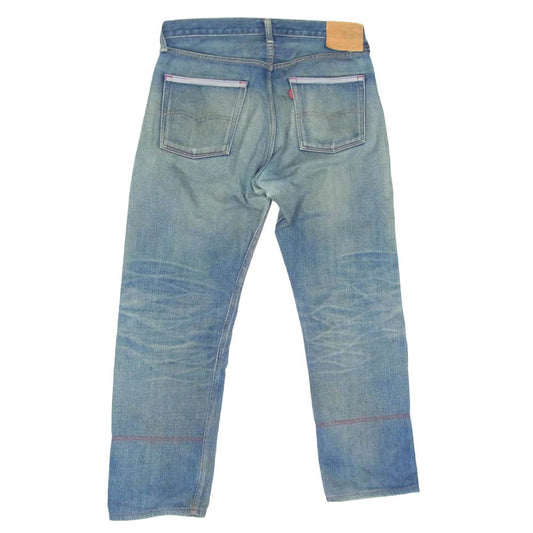 JUNYA WATANABE COMME des GARCONS MAN ジュンヤワタナベコムデギャルソンマン Levi's リーバイス WB-P201 × Levi's リーバイス AD2008 501 レッド ステッチ ボタンフライ デニム パンツ インディゴブルー系 L【中古】