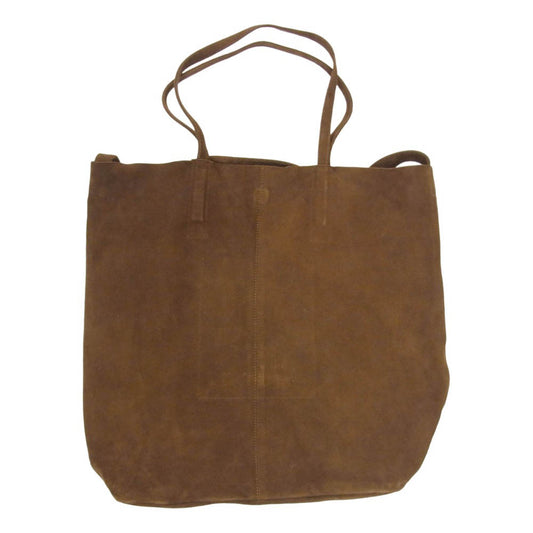 モルフェ L-1-OIL 3WAY LARGE TOTE -OIL SUEDE オイルスエード ラージ ショルダー トートバッグ ブラウン系【中古】