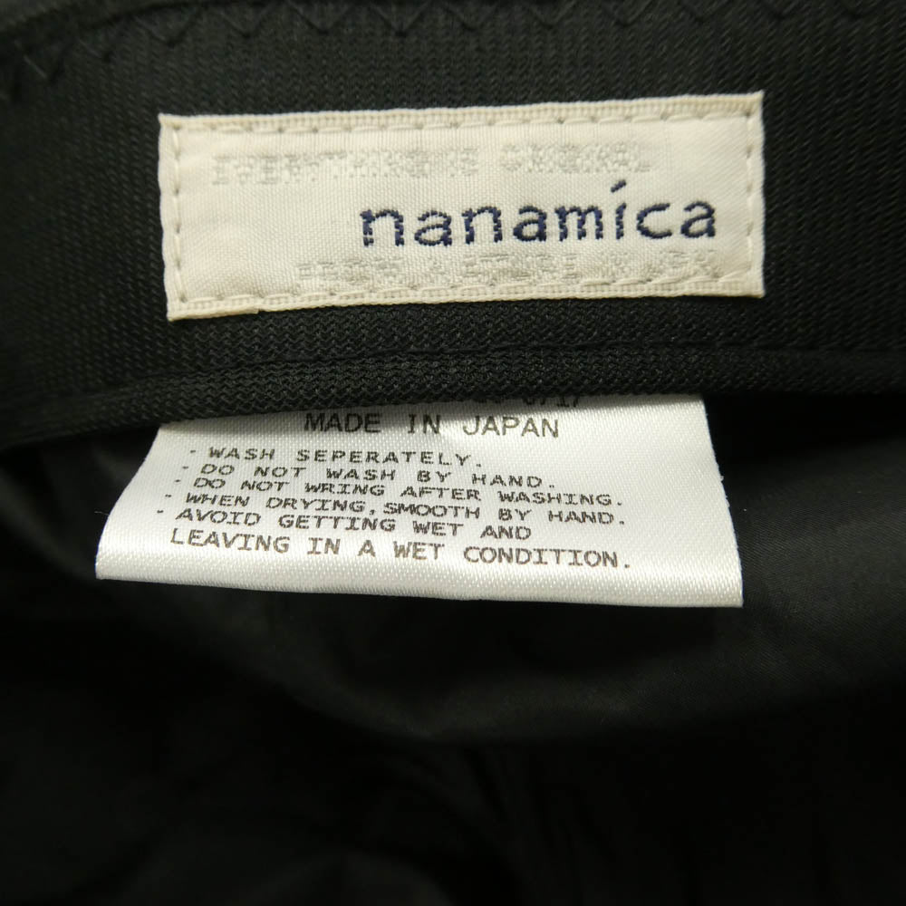 nanamica ナナミカ SUPS217 2L GORE-TEX Cap ゴアテックス 6パネル キャップ 帽子 ブラック系【中古】